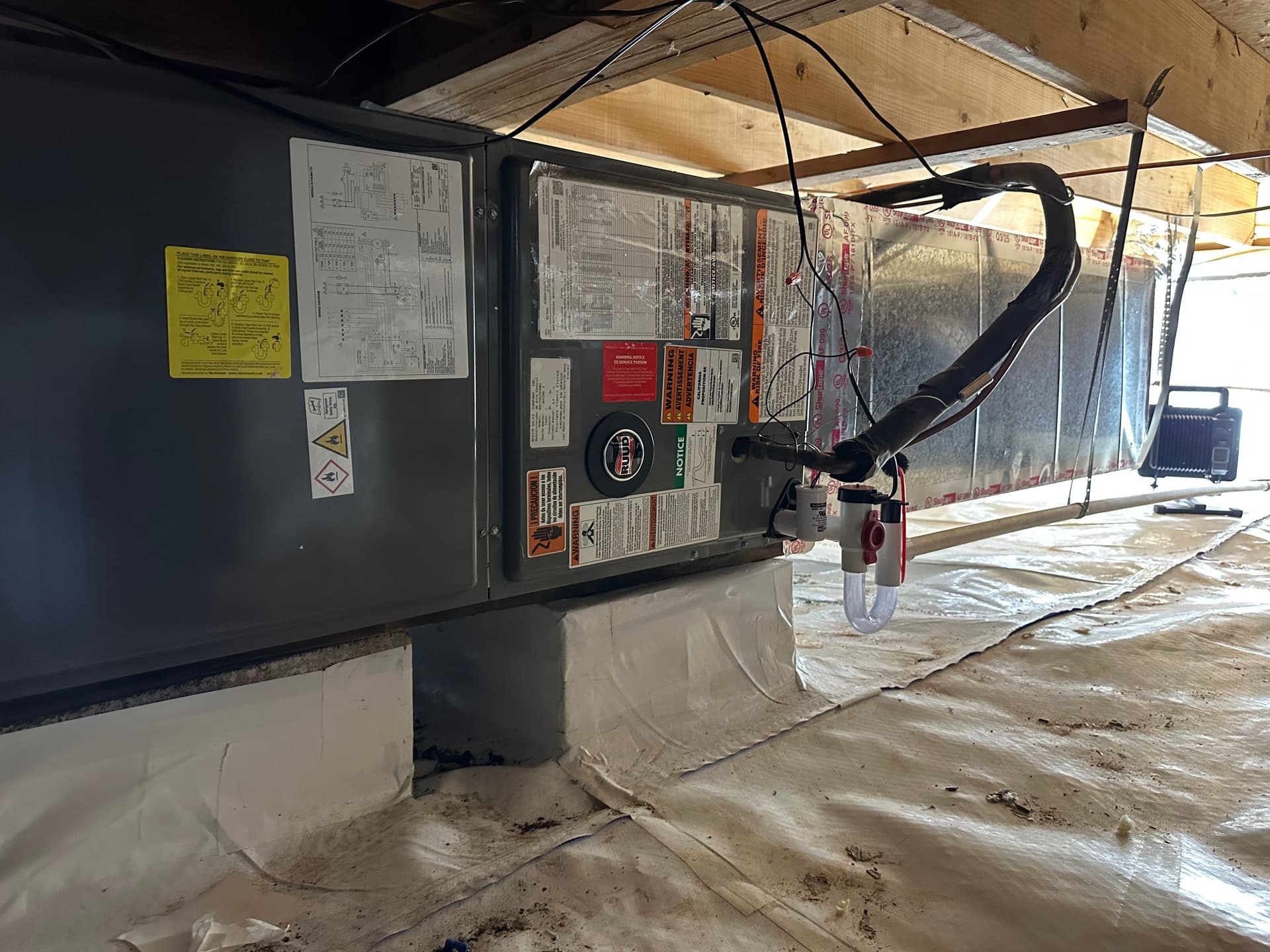 Full A/C System and Ductwork Replacement in a Crawl Space Home